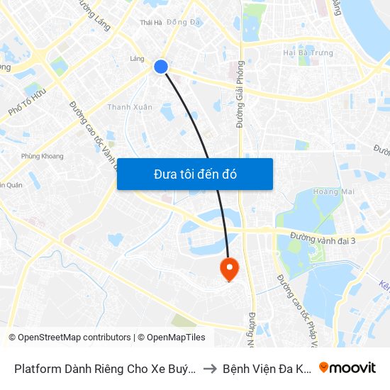 Platform Dành Riêng Cho Xe Buýt Trước Nhà 604 Trường Chinh to Bệnh Viện Đa Khoa Thăng Long map