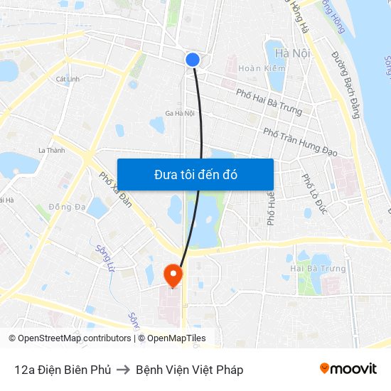 12a Điện Biên Phủ to Bệnh Viện Việt Pháp map