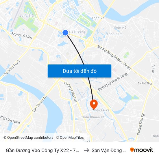 Gần Đường Vào Công Ty X22 - 705 Nguyễn Văn Linh to Sân Vận Động Xã Đa Tốn map