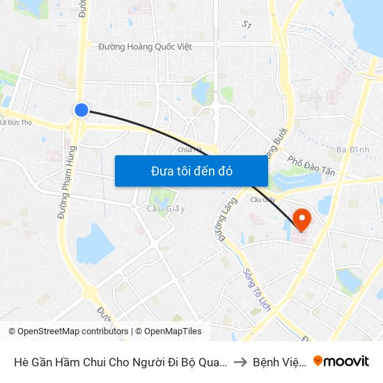 2b Phạm Văn Đồng to Bệnh Viện Nhi Trung Ương map