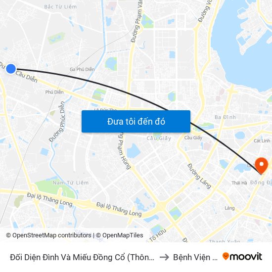 Đối Diện Đình Và Miếu Đồng Cổ (Thôn Nguyên Xá) - Đường 32 to Bệnh Viện Đống Đa map