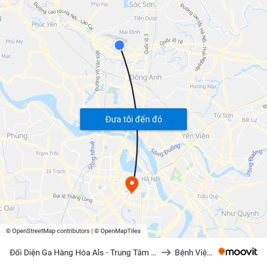 Đối Diện Ga Hàng Hóa Als - Trung Tâm Dịch Vụ Kỹ Thuật Cung Ứng Điện to Bệnh Viện Đống Đa map