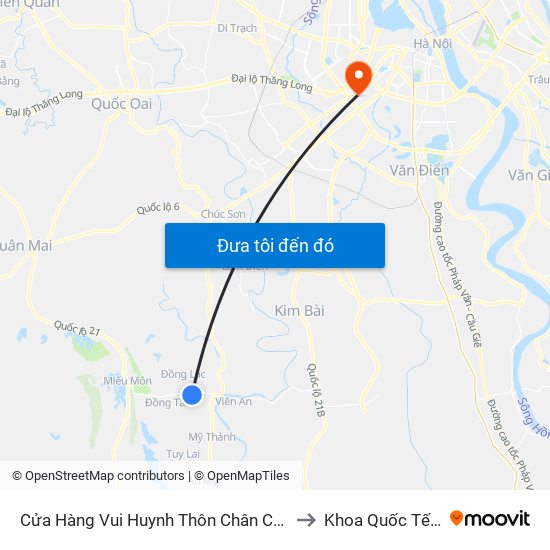 Cửa Hàng Vui Huynh Thôn Chân Chim, Phúc Lâm - Tỉnh Lộ 429 to Khoa Quốc Tế Đh Quôc Gia map