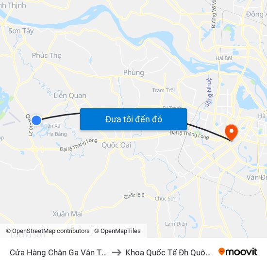 Cửa Hàng Chăn Ga Vân Thành to Khoa Quốc Tế Đh Quôc Gia map