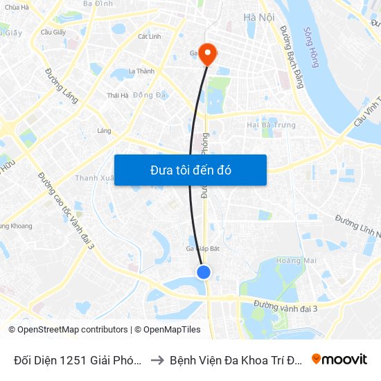 Đối Diện 1251 Giải Phóng to Bệnh Viện Đa Khoa Trí Đức map