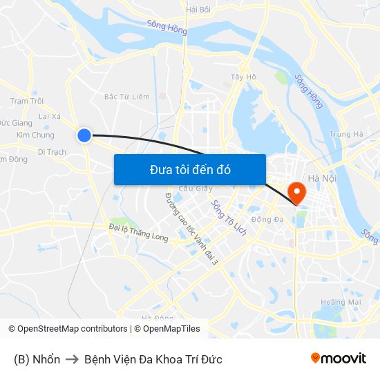 (B) Nhổn to Bệnh Viện Đa Khoa Trí Đức map