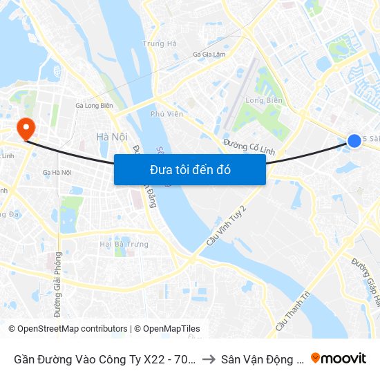 Gần Đường Vào Công Ty X22 - 705 Nguyễn Văn Linh to Sân Vận Động Hàng Đẫy map