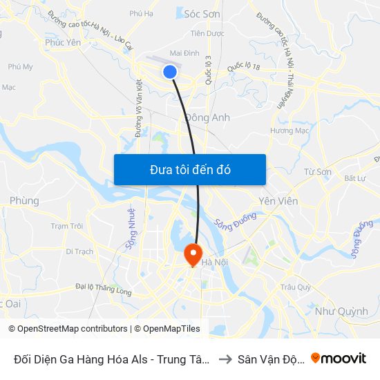 Đối Diện Ga Hàng Hóa Als - Trung Tâm Dịch Vụ Kỹ Thuật Cung Ứng Điện to Sân Vận Động Hàng Đẫy map