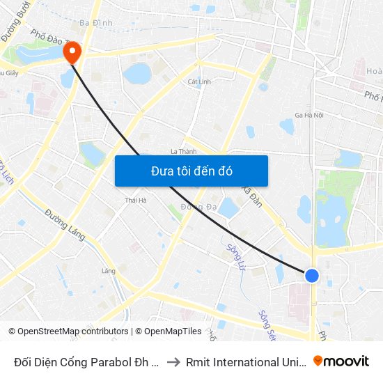 Đối Diện Cổng Parabol Đh Bách Khoa - 64 Giải Phóng to Rmit International University Hanoi Campus map