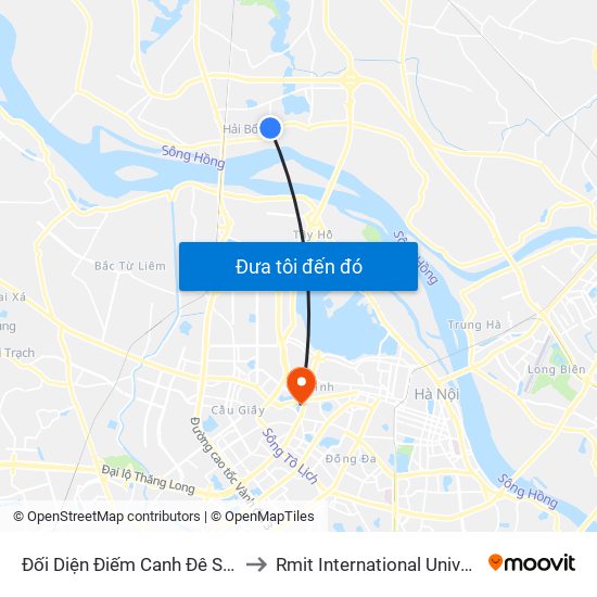 Đối Diện Điếm Canh Đê Số 7-Đê Tả Sông Hồng to Rmit International University Hanoi Campus map