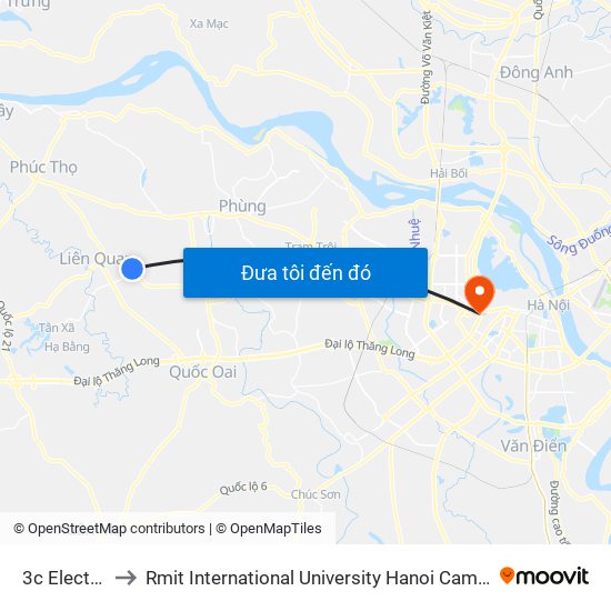 3c Electric to Rmit International University Hanoi Campus map