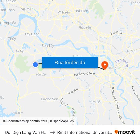 Đối Diện Làng Văn Hóa Muỗi, Đt87 to Rmit International University Hanoi Campus map