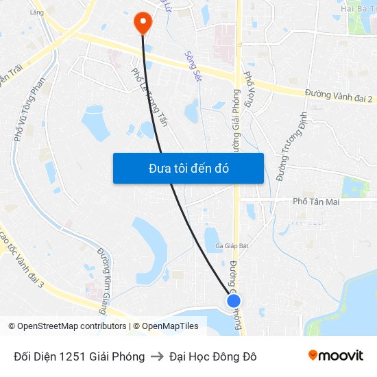 Đối Diện 1251 Giải Phóng to Đại Học Đông Đô map