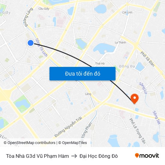 Tòa Nhà G3d Vũ Phạm Hàm to Đại Học Đông Đô map