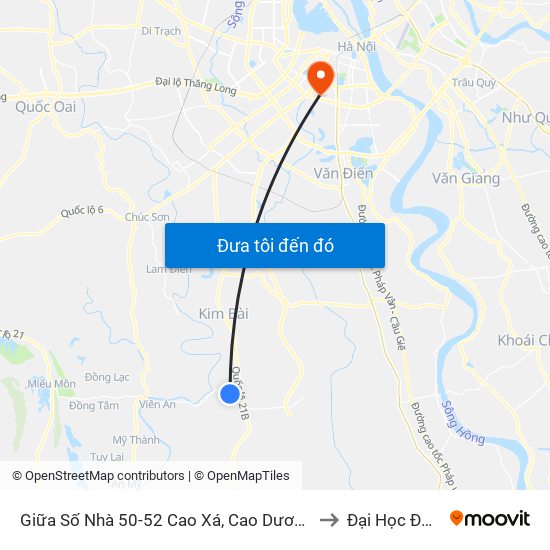 Giữa Số Nhà 50-52 Cao Xá, Cao Dương - Tỉnh Lộ 429 to Đại Học Đông Đô map