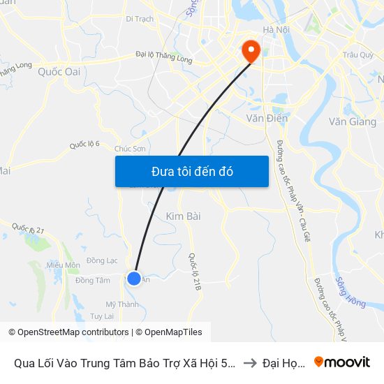 Qua Lối Vào Trung Tâm Bảo Trợ Xã Hội 50m, Xóm Trại, Thôn Phù Yên - Tỉnh Lộ 429 to Đại Học Đông Đô map