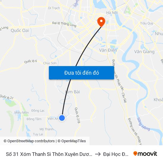 Số 31 Xóm Thanh Si Thôn Xuyên Dương - Tỉnh Lộ 429 to Đại Học Đông Đô map