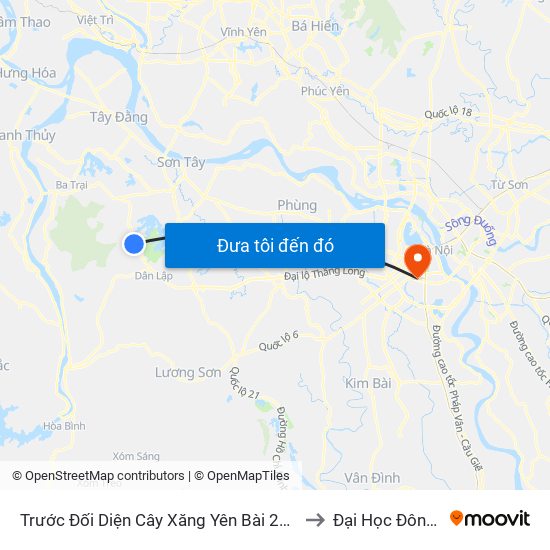 Trước Đối Diện Cây Xăng Yên Bài 20m, Đt87 to Đại Học Đông Đô map