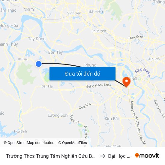 Trường Thcs Trung Tâm Nghiên Cứu Bò Và Đồng Cỏ Ba Vì, Đt87 to Đại Học Đông Đô map