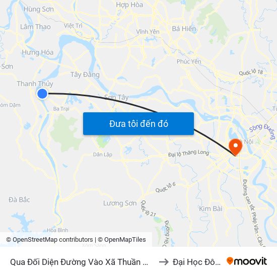 Qua Đối Diện Đường Vào Xã Thuần Mỹ 30m, Ba Vì to Đại Học Đông Đô map