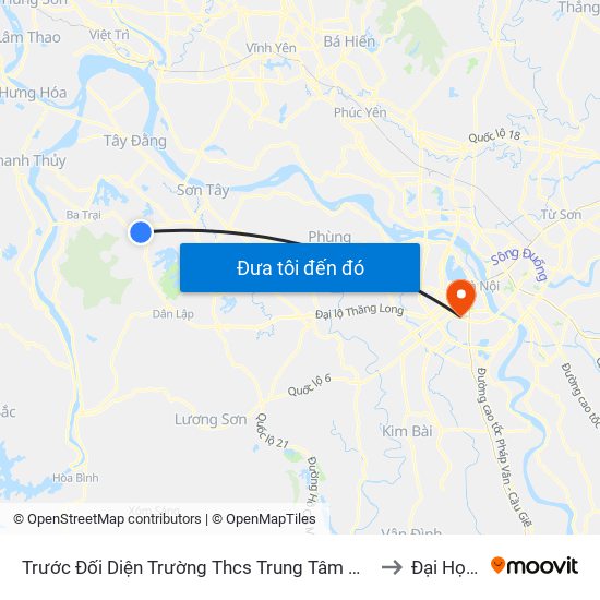 Trước Đối Diện Trường Thcs Trung Tâm Nghiên Cứu Bò Và Đồng Cỏ Ba Vì 40m, Đt87 to Đại Học Đông Đô map