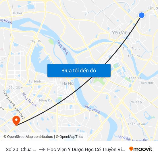 Số 20l Chùa Dận to Học Viện Y Dược Học Cổ Truyền Việt Nam map