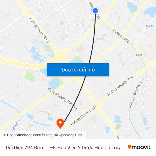 Đối Diện 794 Đường Láng to Học Viện Y Dược Học Cổ Truyền Việt Nam map