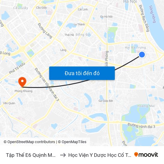 Tập Thể E6 Quỳnh Mai - Kim Ngưu to Học Viện Y Dược Học Cổ Truyền Việt Nam map