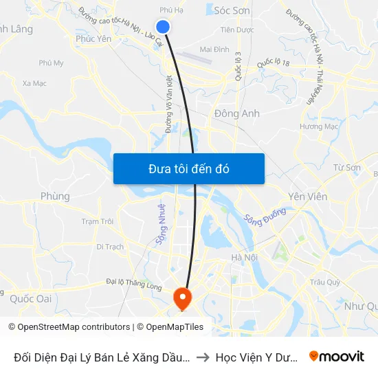 Đối Diện Đại Lý Bán Lẻ Xăng Dầu Số 55 - Nam Cương, Hiền Ninh - Sóc Sơn,Tỉnh Lộ 35 to Học Viện Y Dược Học Cổ Truyền Việt Nam map