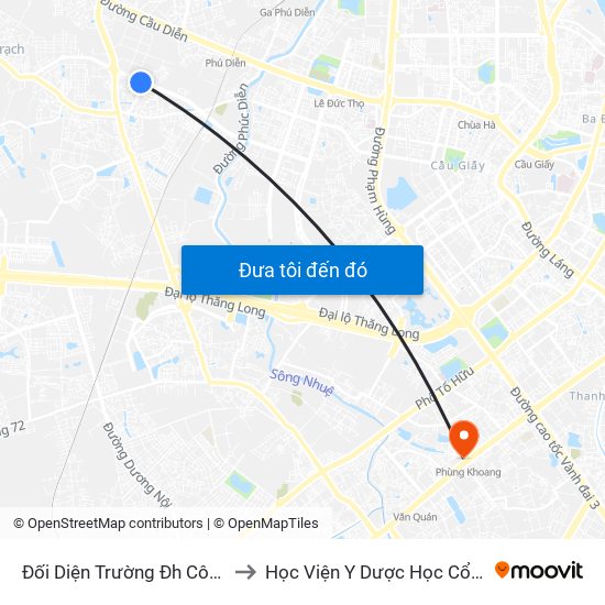 Đối Diện Trường Đh Công Nghệ Đông Á to Học Viện Y Dược Học Cổ Truyền Việt Nam map