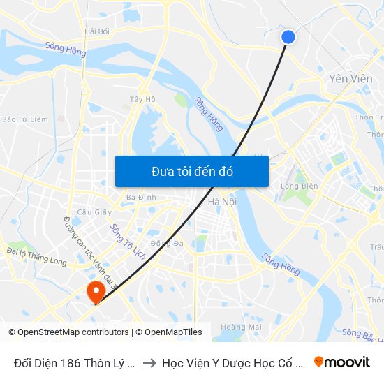 Đối Diện 186 Thôn Lý Nhân - Dục Tú to Học Viện Y Dược Học Cổ Truyền Việt Nam map