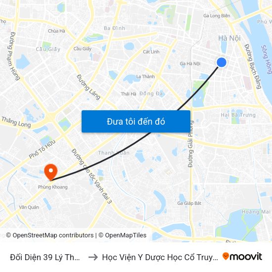 Đối Diện 39 Lý Thường Kiệt to Học Viện Y Dược Học Cổ Truyền Việt Nam map
