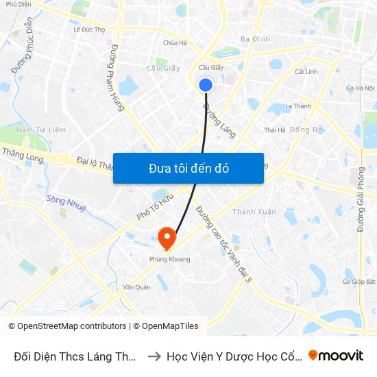 Đối Diện Thcs Láng Thượng - Chùa Láng to Học Viện Y Dược Học Cổ Truyền Việt Nam map