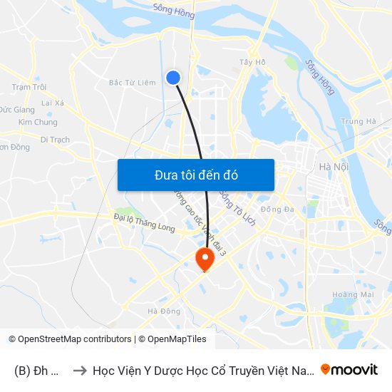 (B) Đh Mỏ to Học Viện Y Dược Học Cổ Truyền Việt Nam map