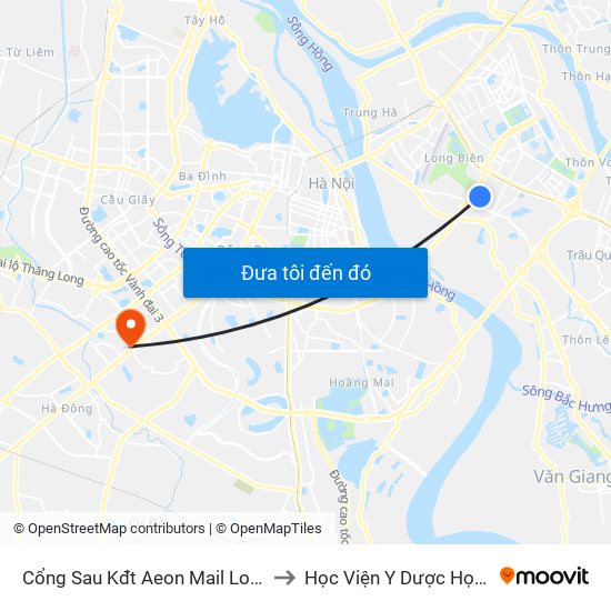 Cổng Sau Kđt Aeon Mail Long Biên - Đường Nội Bộ Kđt to Học Viện Y Dược Học Cổ Truyền Việt Nam map