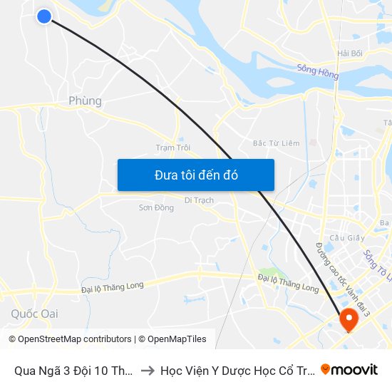 Qua Ngã 3 Đội 10 Thọ Xuân 50m to Học Viện Y Dược Học Cổ Truyền Việt Nam map