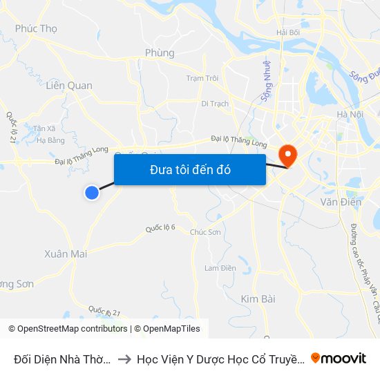 Đối Diện Nhà Thờ Trại Ro to Học Viện Y Dược Học Cổ Truyền Việt Nam map