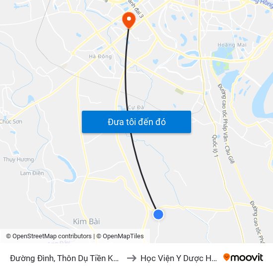 Đường Đình, Thôn Dụ Tiền Khoảng 50m-Đường Liên Thôn Xã to Học Viện Y Dược Học Cổ Truyền Việt Nam map