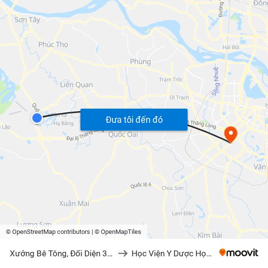 Xưởng Bê Tông, Đối Diện 354 Thạch Hòa Thạch Thất to Học Viện Y Dược Học Cổ Truyền Việt Nam map