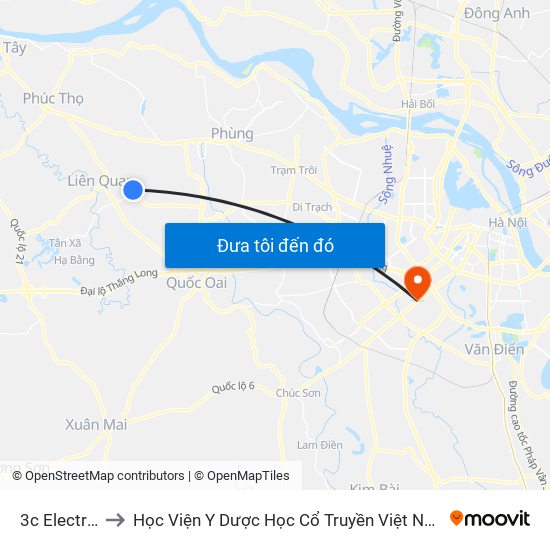 3c Electric to Học Viện Y Dược Học Cổ Truyền Việt Nam map