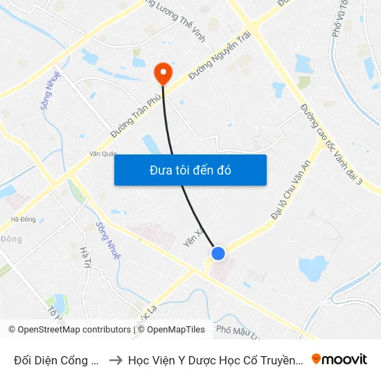 Đối Diện Cổng Viện K to Học Viện Y Dược Học Cổ Truyền Việt Nam map