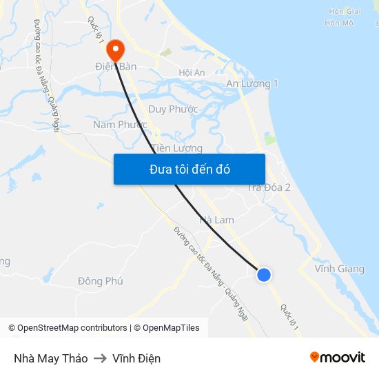 Nhà May Thảo to Vĩnh Điện map