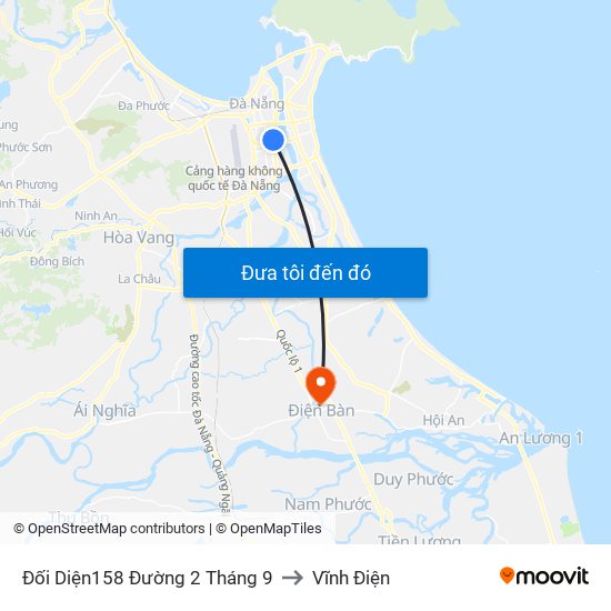 Đối Diện158 Đường 2 Tháng 9 to Vĩnh Điện map