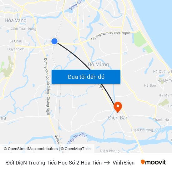 ĐốI DiệN Trường Tiểu Học Số 2 Hòa Tiến to Vĩnh Điện map