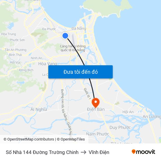 Số Nhà 144 Đường Trường Chinh to Vĩnh Điện map