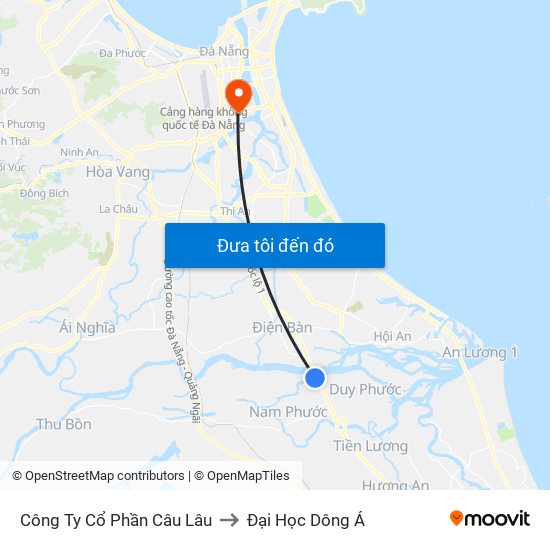 Công Ty Cổ Phần Câu Lâu to Đại Học Dông Á map