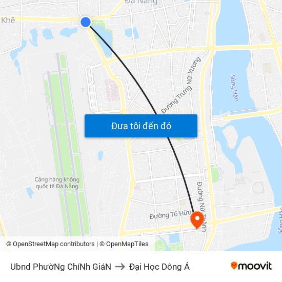 Ubnd PhườNg ChíNh GiáN to Đại Học Dông Á map