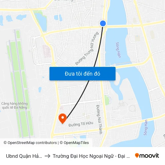 Ubnd Quận Hải Châu to Trường Đại Học Ngoại Ngữ - Đại Học Đà Nẵng map