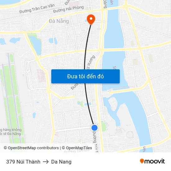379 Núi Thành to Da Nang map