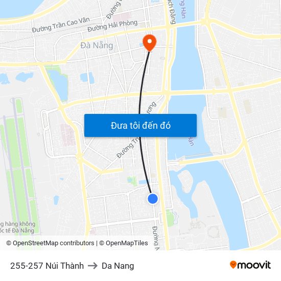 255-257 Núi Thành to Da Nang map